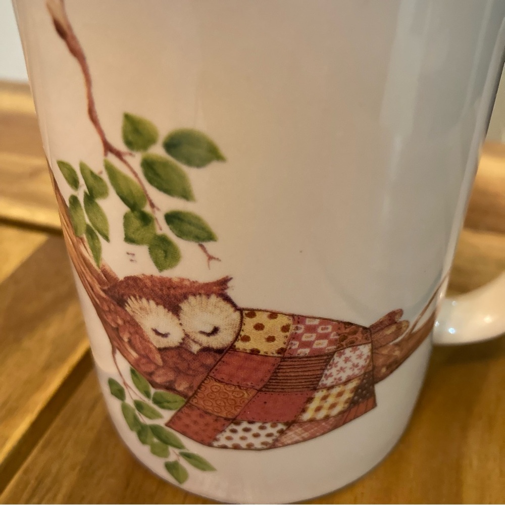 Vintage Owl Coffee Mug Otagiri Japan 70s / 80s